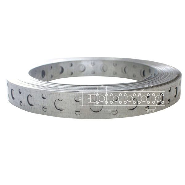 Mounting tape 20×0.7 mm length 30 m Лента монтажная 15х0,55мм (30м)